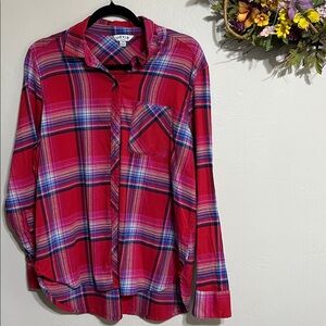 Orvis Vibrant Red Plaid Shirt